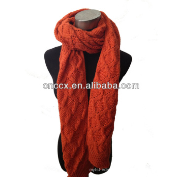 PK17ST305 mode tricoté acrylique boucle foulard tricoté écharpe de mode écharpe